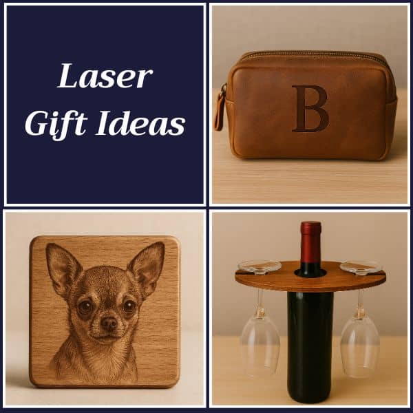 examples of laser cut and engraved holiday gift ideas