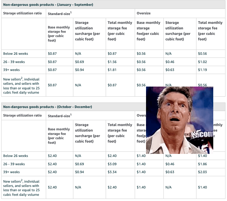 Q4 Amazon storage fees are about get gnarly. Here's what you can do.