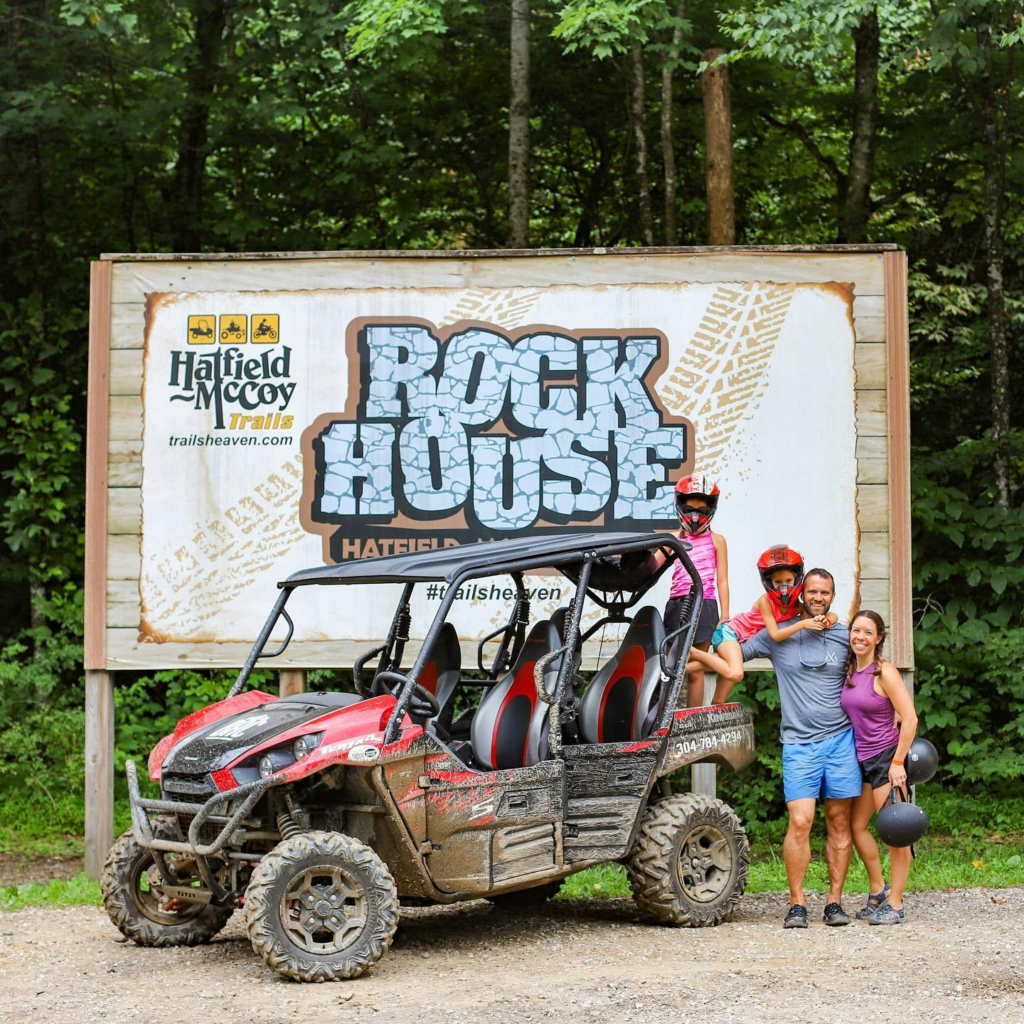 New family adventure? Sign me up! We had the *best* time exploring the Hatfield McCoy trail system in an ATV from @baccountry in West Virginia this past weekend!

We were hosted by @appalachianoutpost and @WVTourism in a great cabin conveniently located right next to the Rock House Trail entrance in Lyburn, West Virginia.

The girls and I were a bundle of nerves at the beginning but by lunch we were all laughing and screeching “Let ‘er rip!!” as we splashed through puddles and bounced over bumps. Talk about exhilarating family fun!

If you haven’t been on the trails of West Virginia, motorsport-style, I highly recommend it; the girls are already asking when we can go again! 

#partner #almostheaven