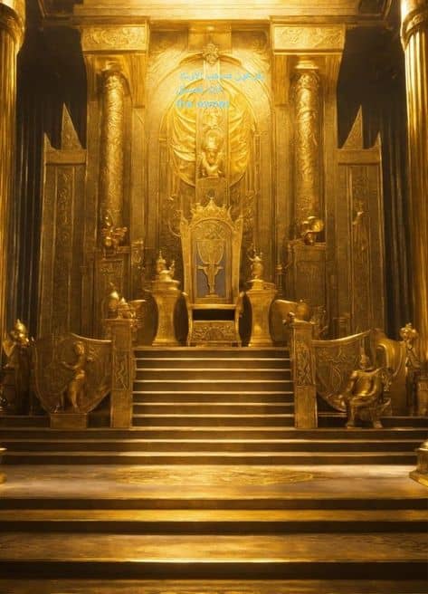 golden ancient pathways throne 