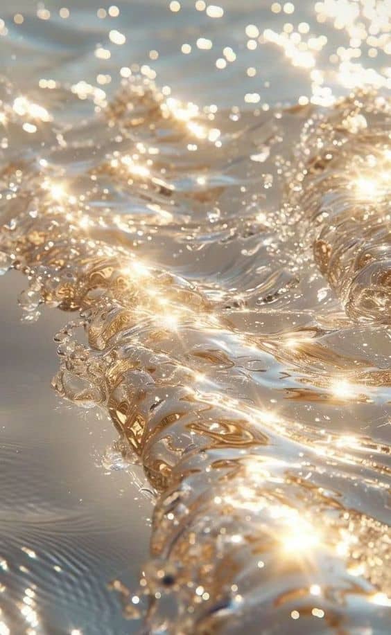 glistening water