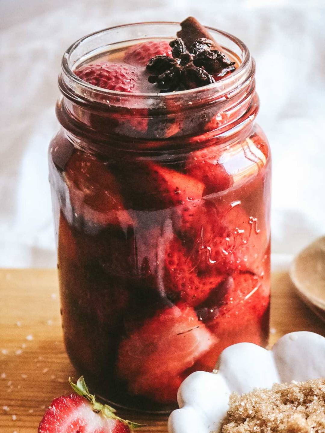 pickled strawberries