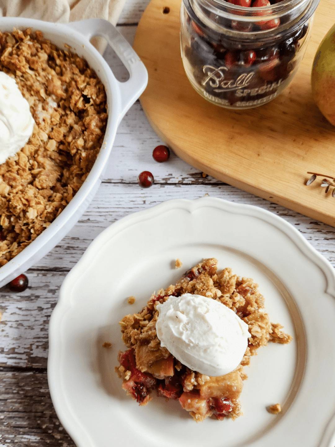 cranberry apple crisp