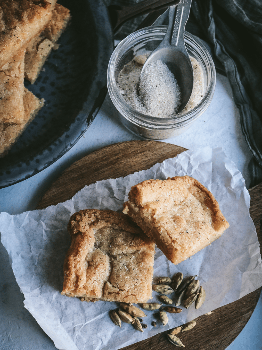 cardamom blondies