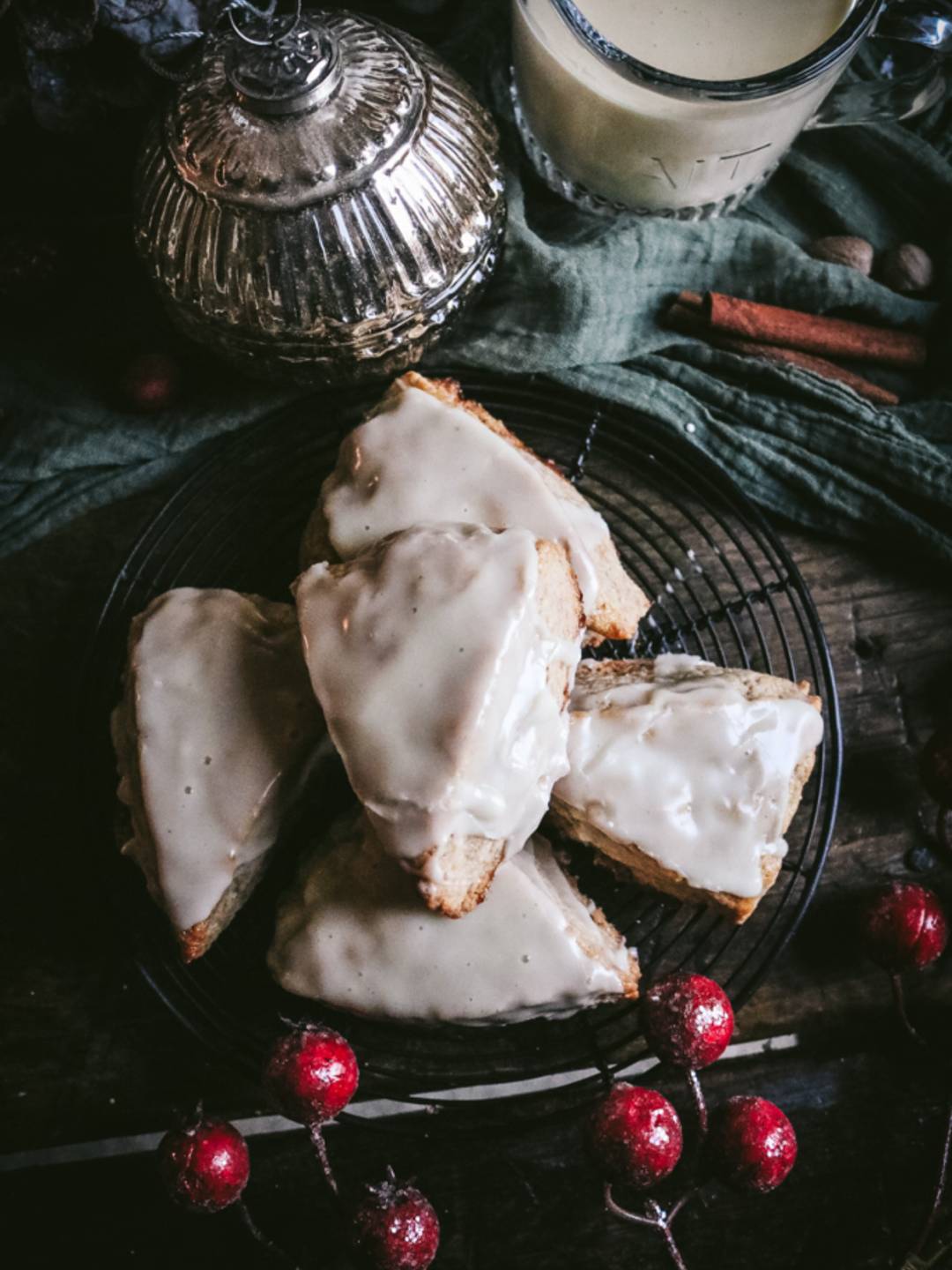 eggnog scones