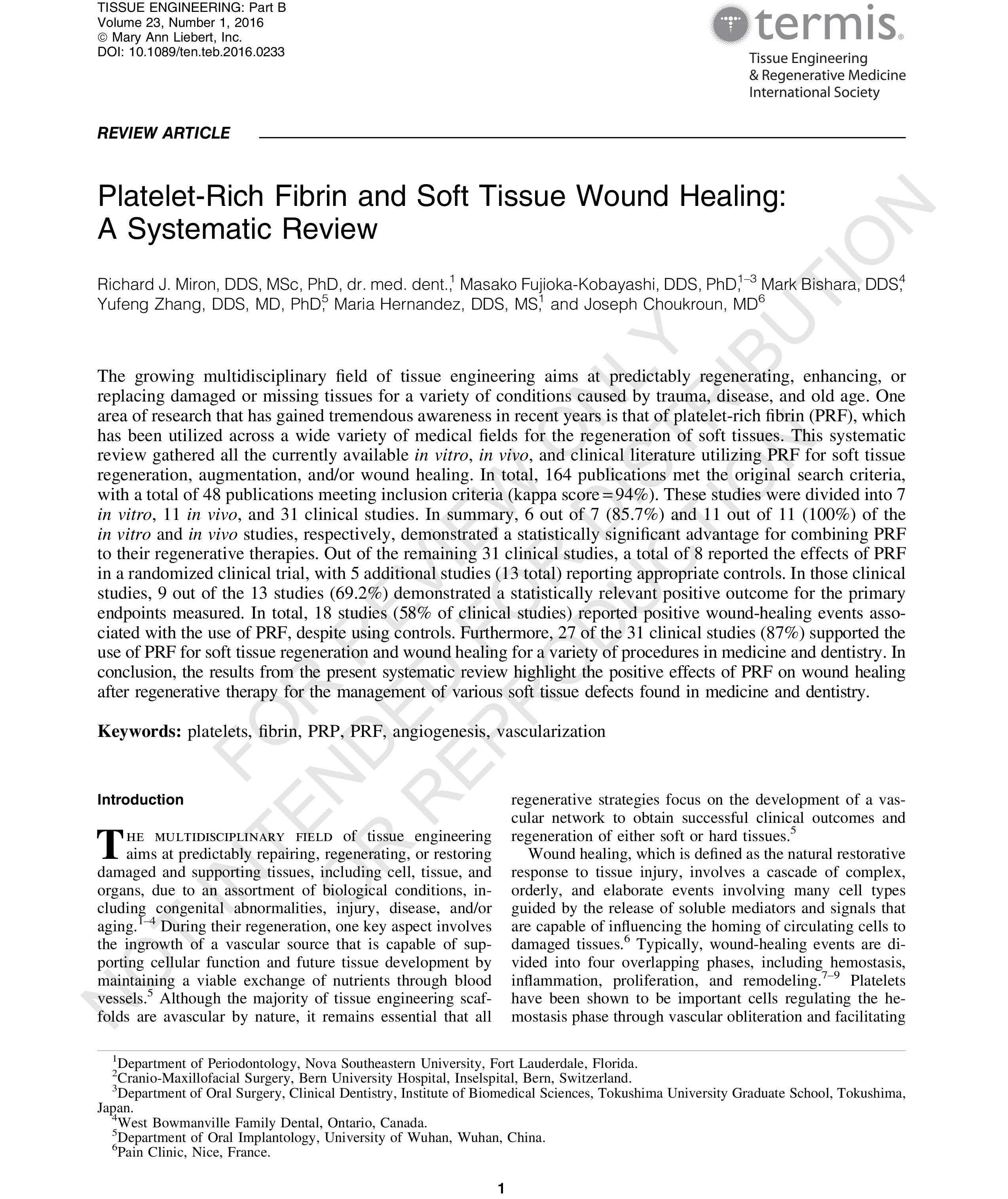 systematic literature review and wound healing