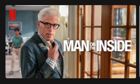 screenshot of A Man on the Inside tv show from netflix