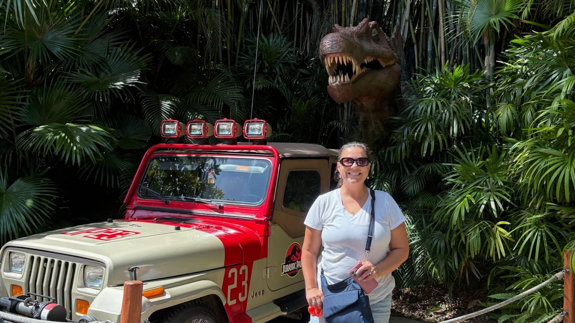 Candice at Jurassic Park