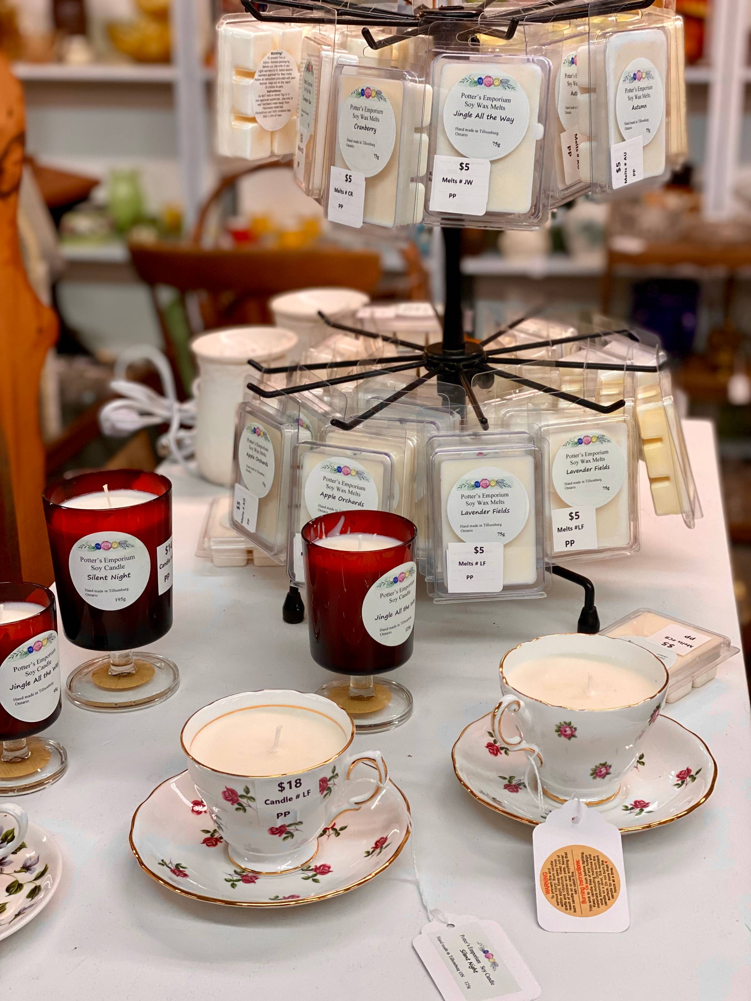 candles and wax melts