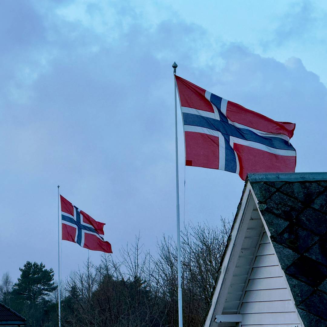 Flags celebrating my birthday