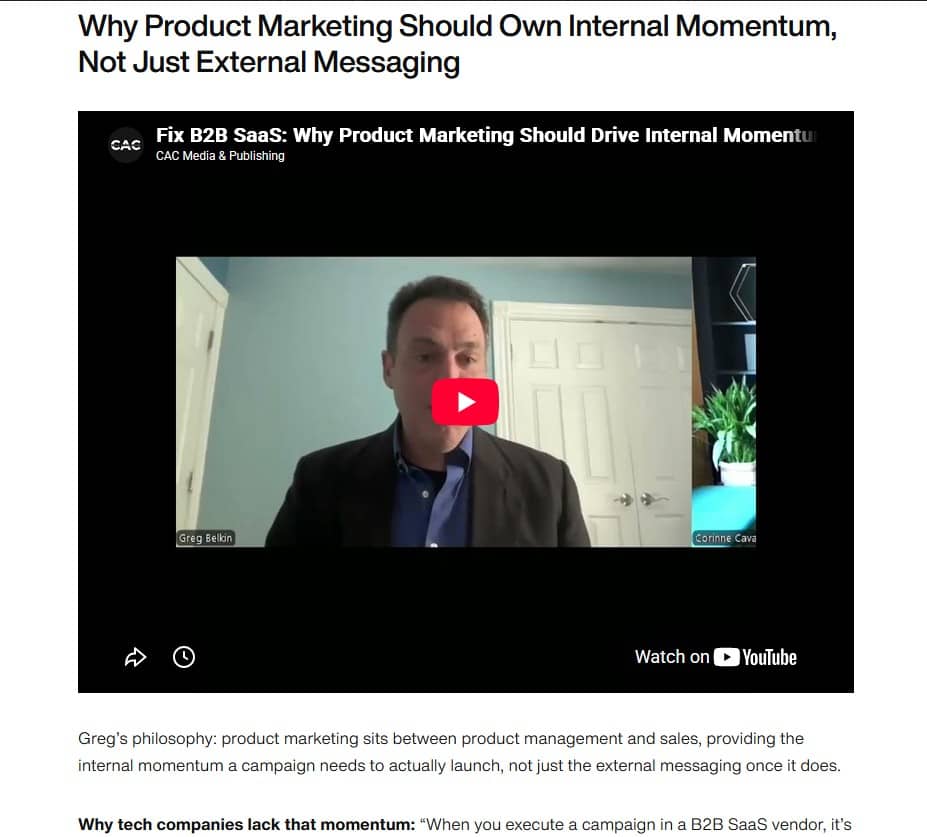 Greg shares storytelling secrets for BioTech and SaaS