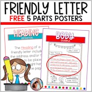 5 Parts Of A Friendly Letter Posters