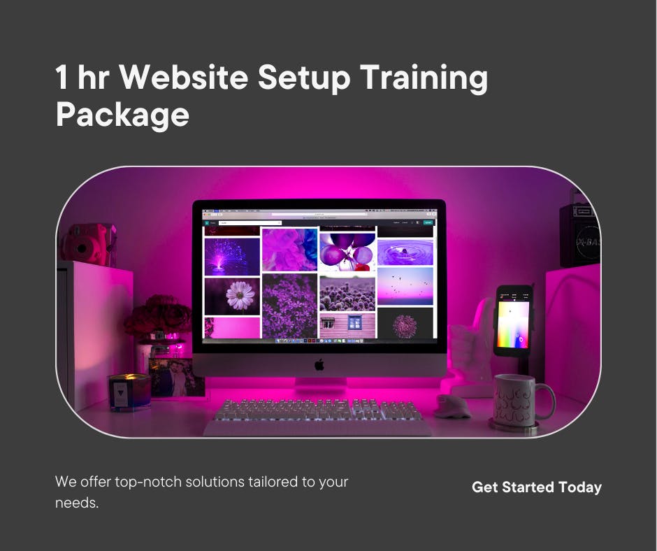 1 hr Website Setup Training