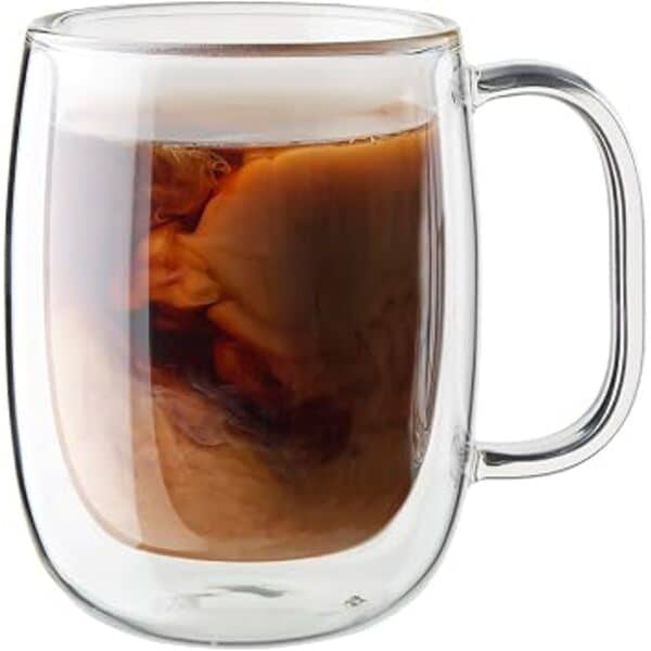 Double-Wall Glass Coffee Mug