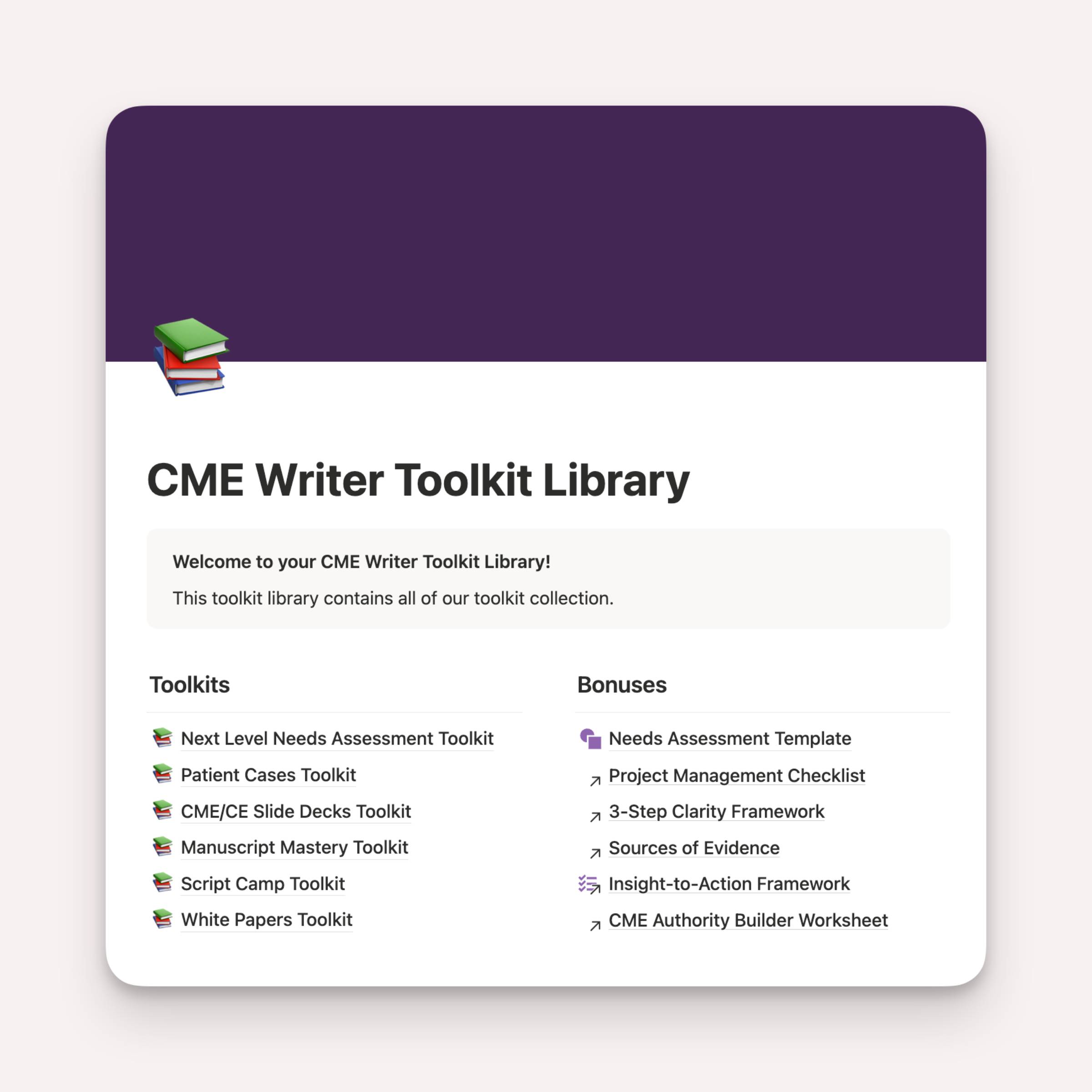 🧰 The CME Writer Toolkit Library