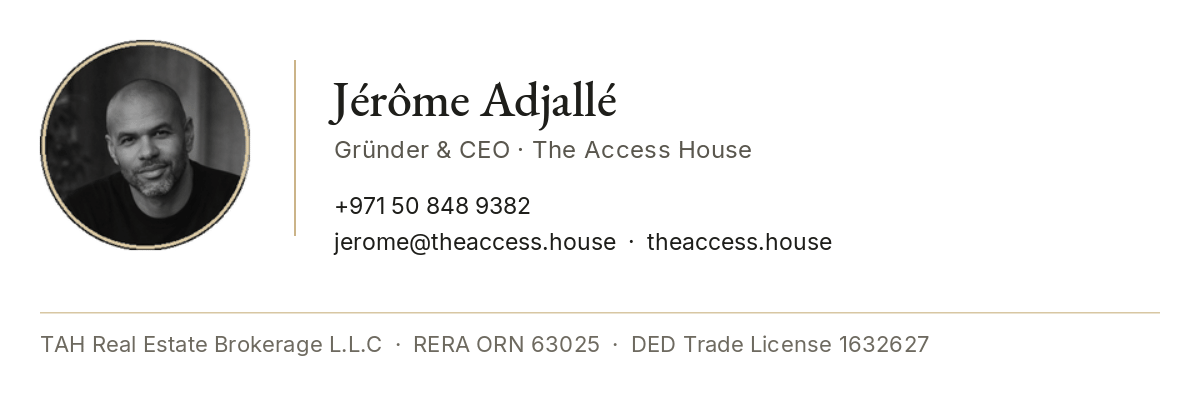 Jérôme Adjallé, Gründer und CEO, The Access House