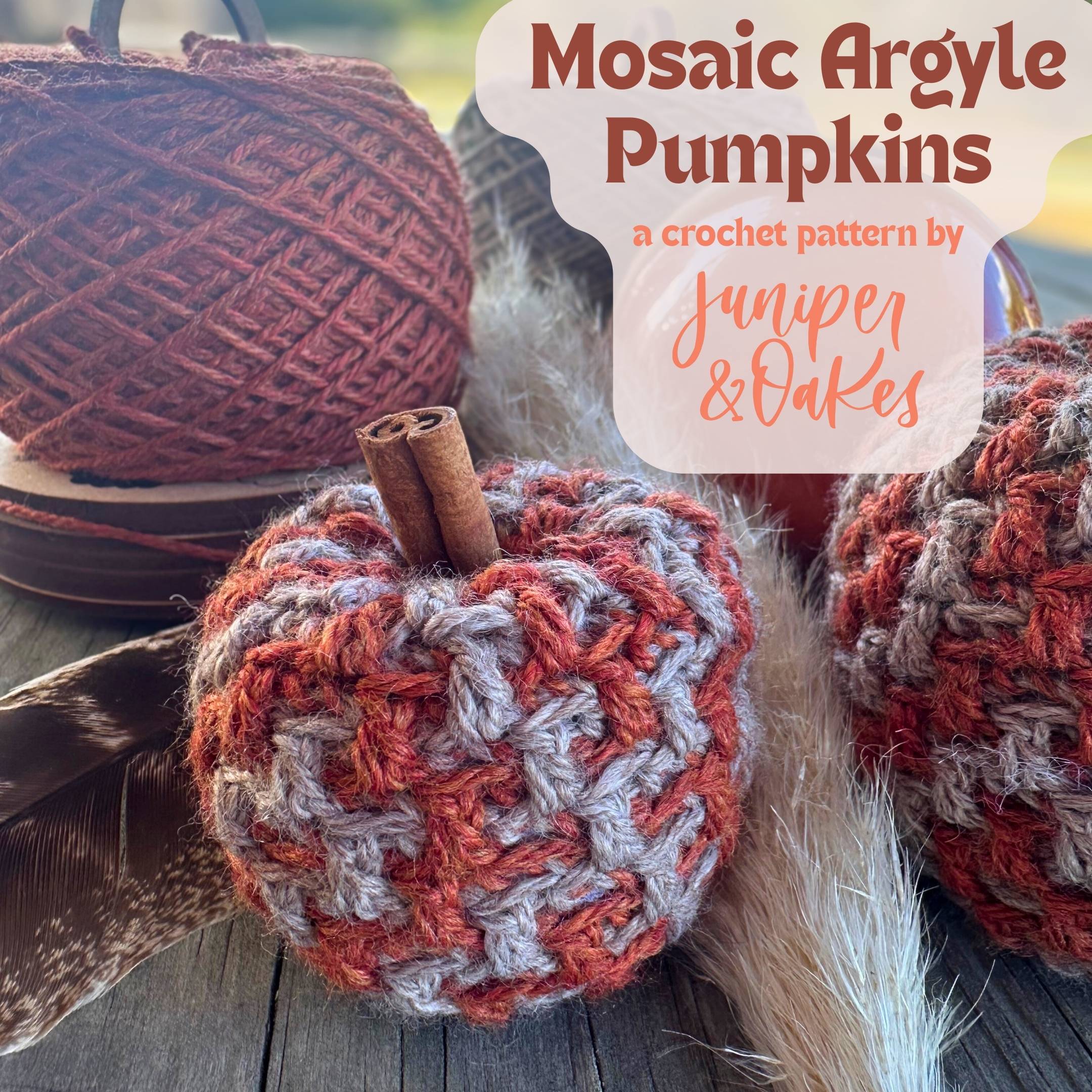 mosaic crochet pumpkin crochet pattern