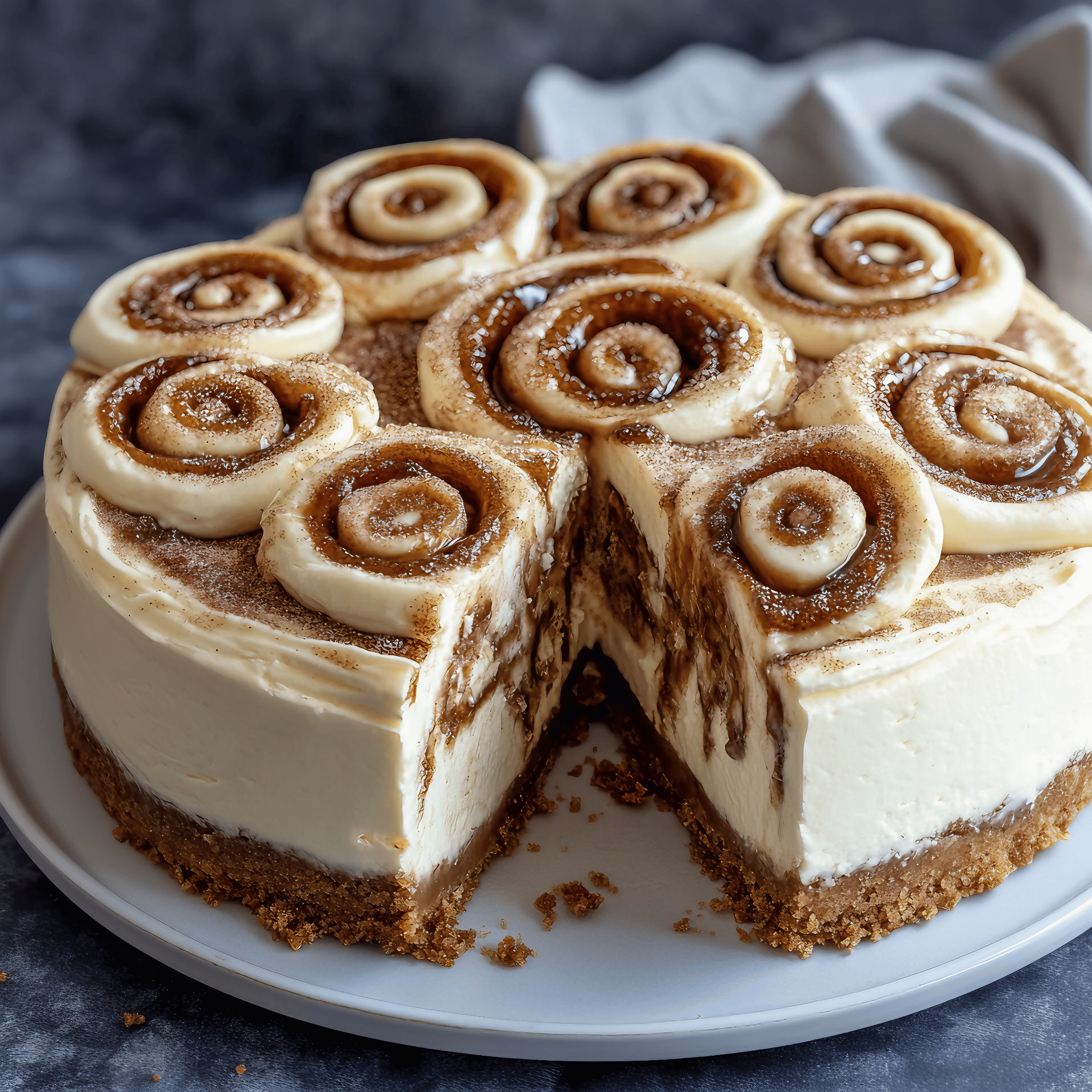 Cinnamon Roll Cheesecake