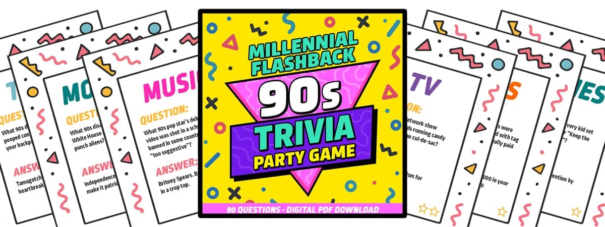 Millennial Flashback: 90s Trivia Party Gam