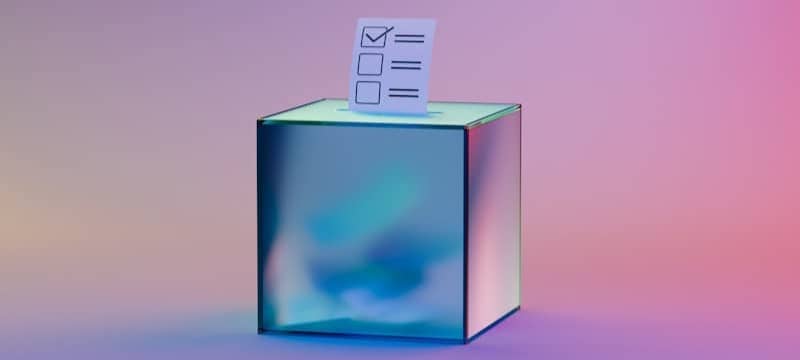 A box with a piece of paper sticking out of it