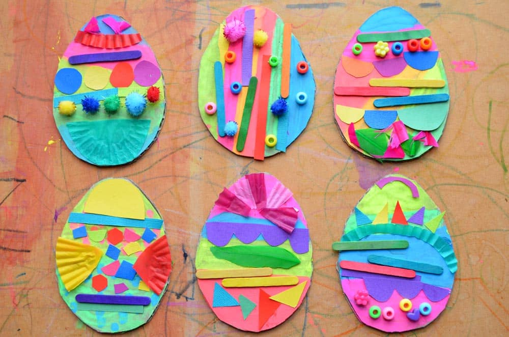 Collage Easter egg art