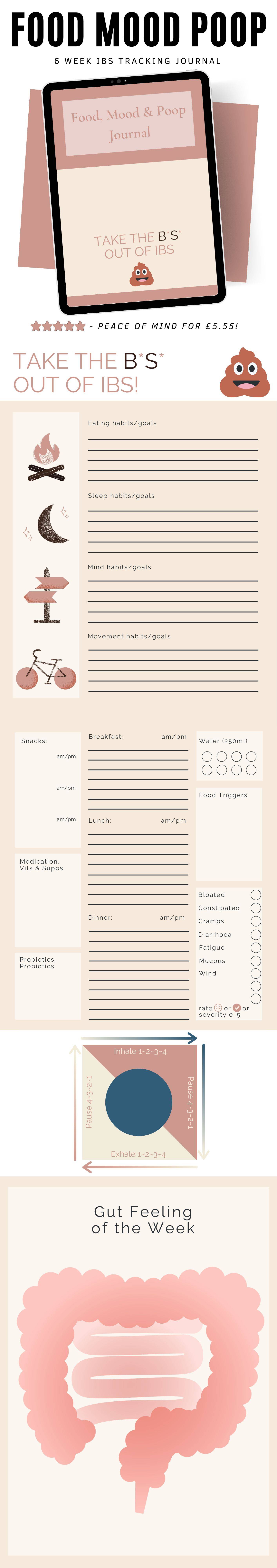 Food, Mood & Poop Journal