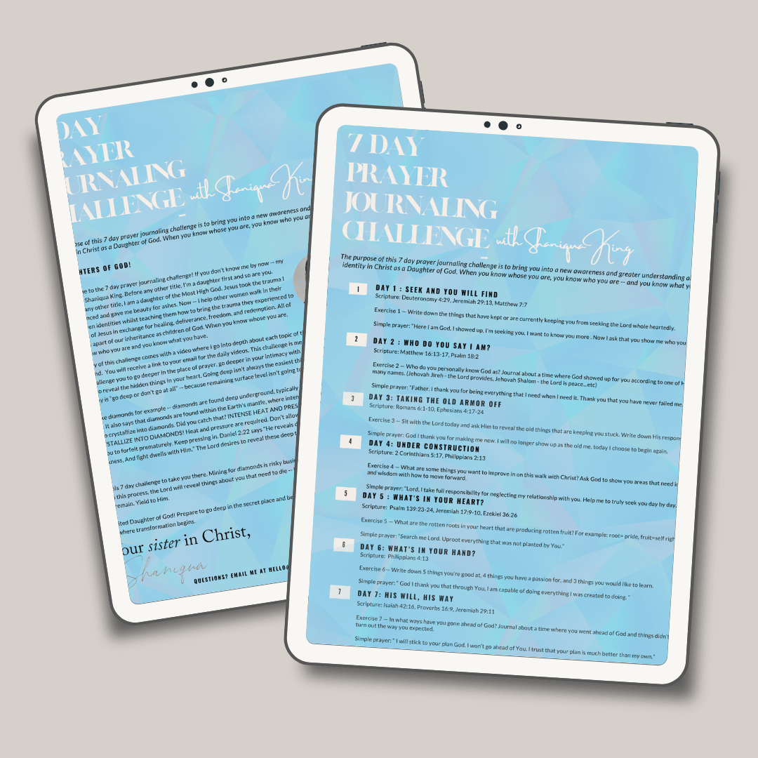 7 Day Prayer Journaling Challenge