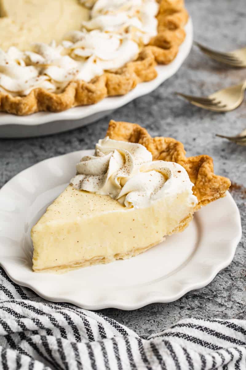 Eggnog Pie.