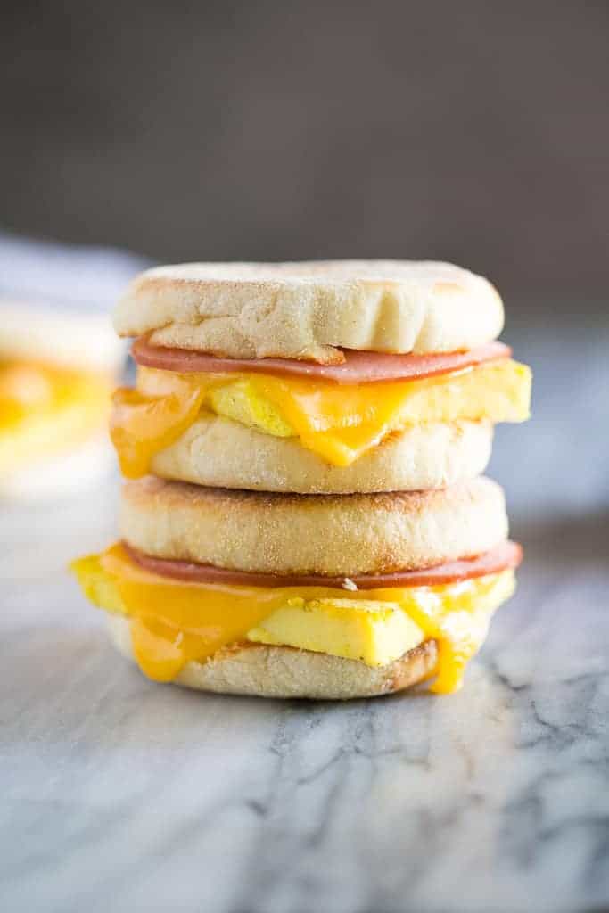 Freezer Breakfast Sandwiches.