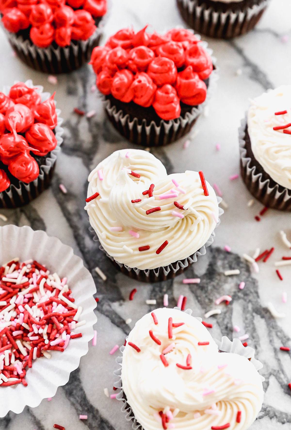 Valentine Cupcakes.