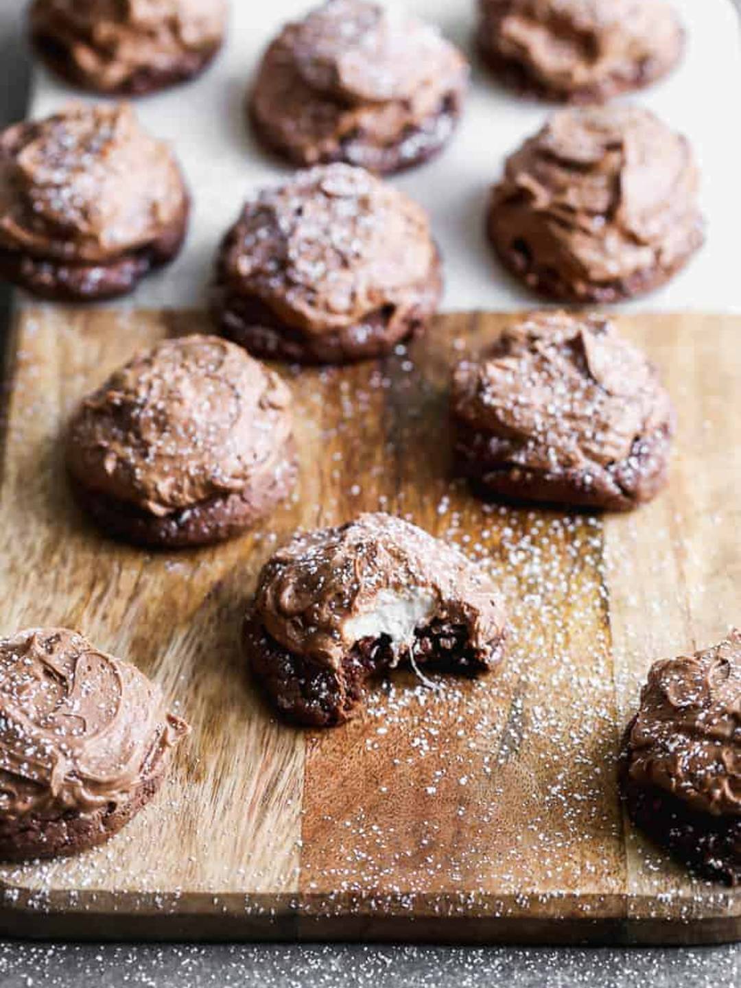 Chocolate Marshmallow Cookies.