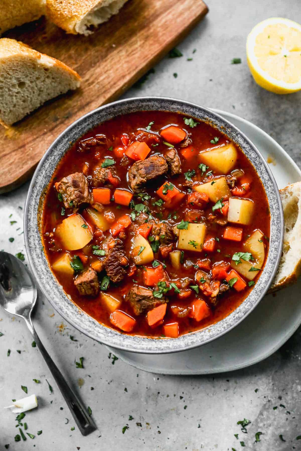Hungarian Goulash Stew.