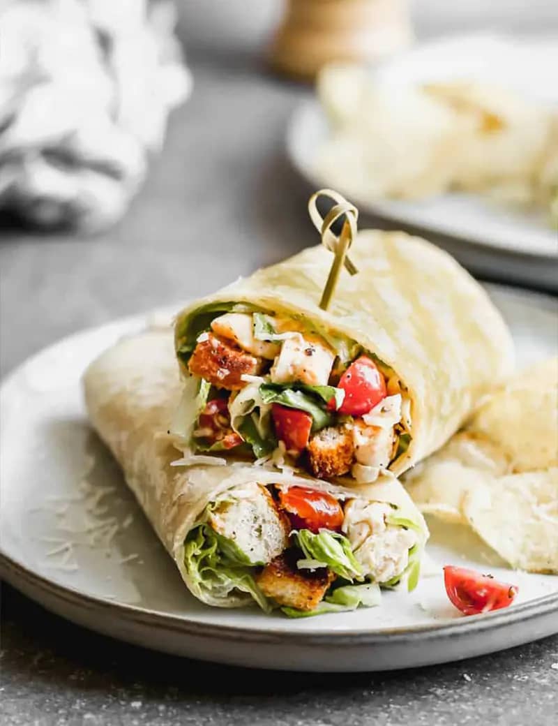 Chicken Caesar Wraps