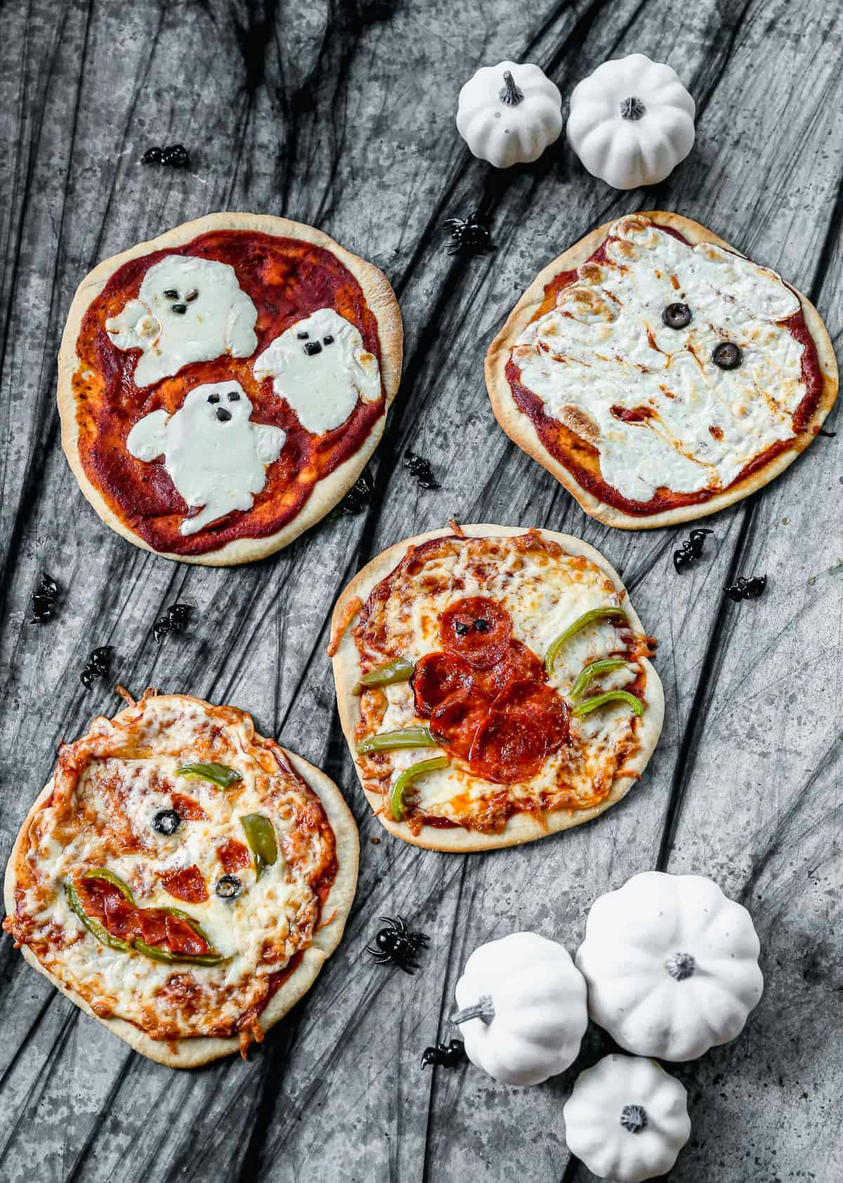 Halloween Pizzas.