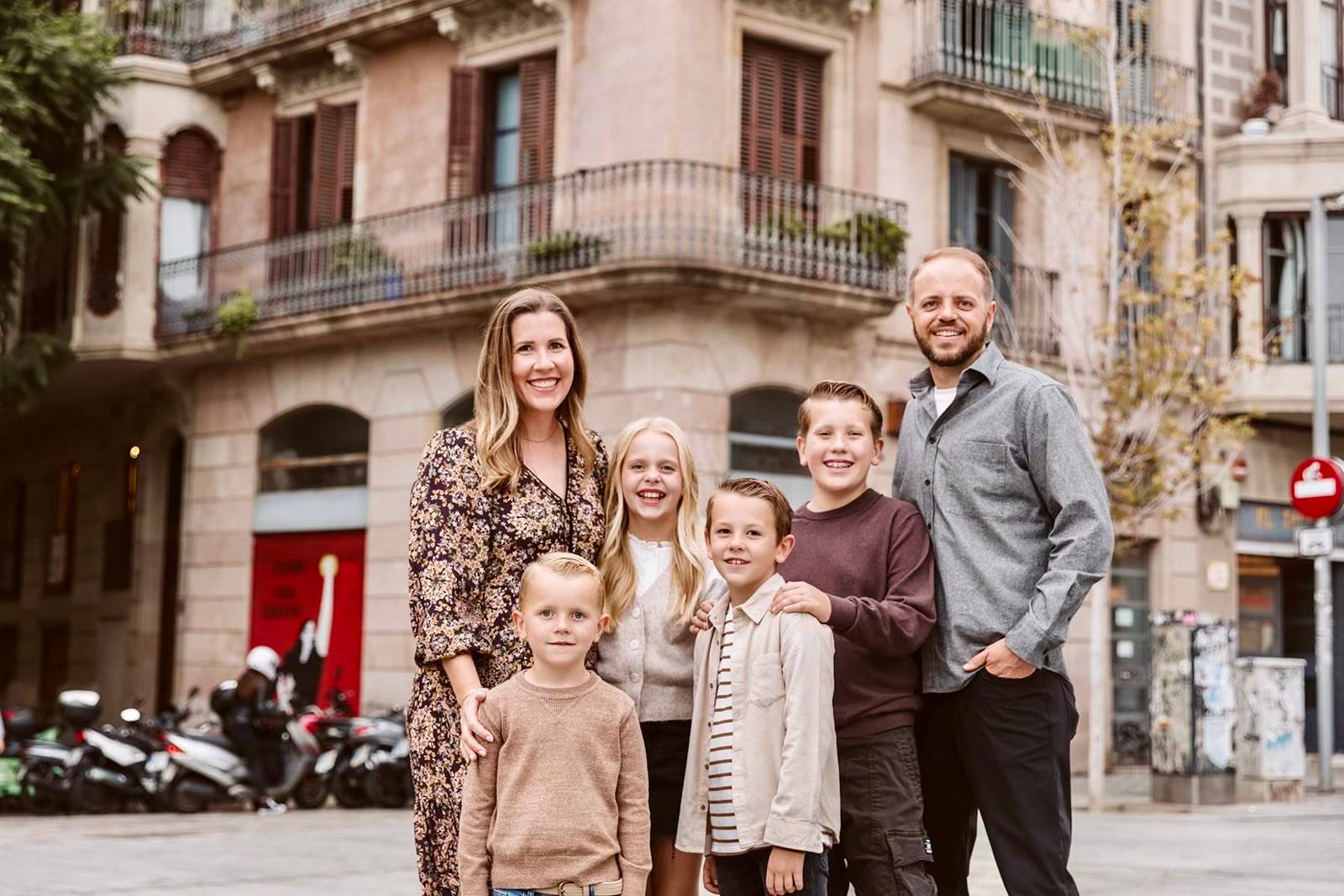 Lauren and family in Spain.