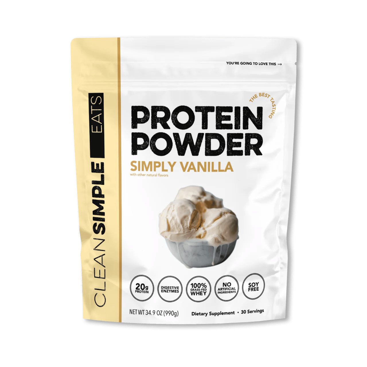 Clean Simple Eats Protein Powder Simply Vanilla.