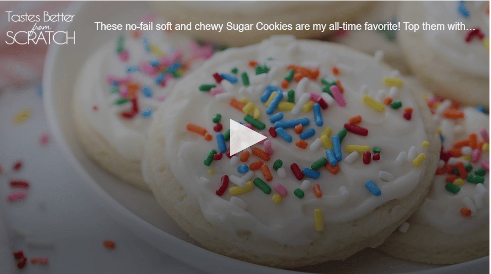 Sugar cookie video.