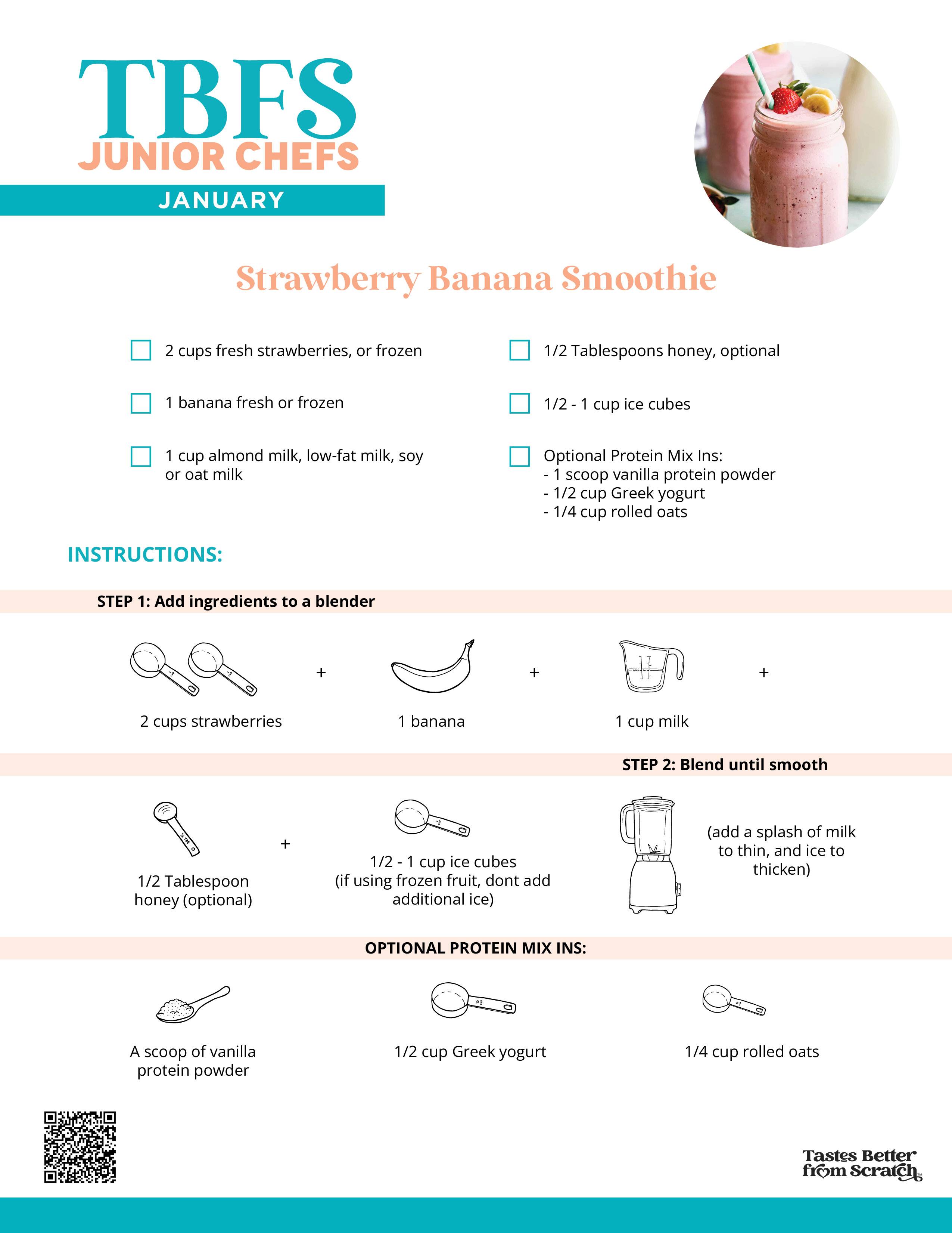 TBFS Junior Chefs January Recipe.