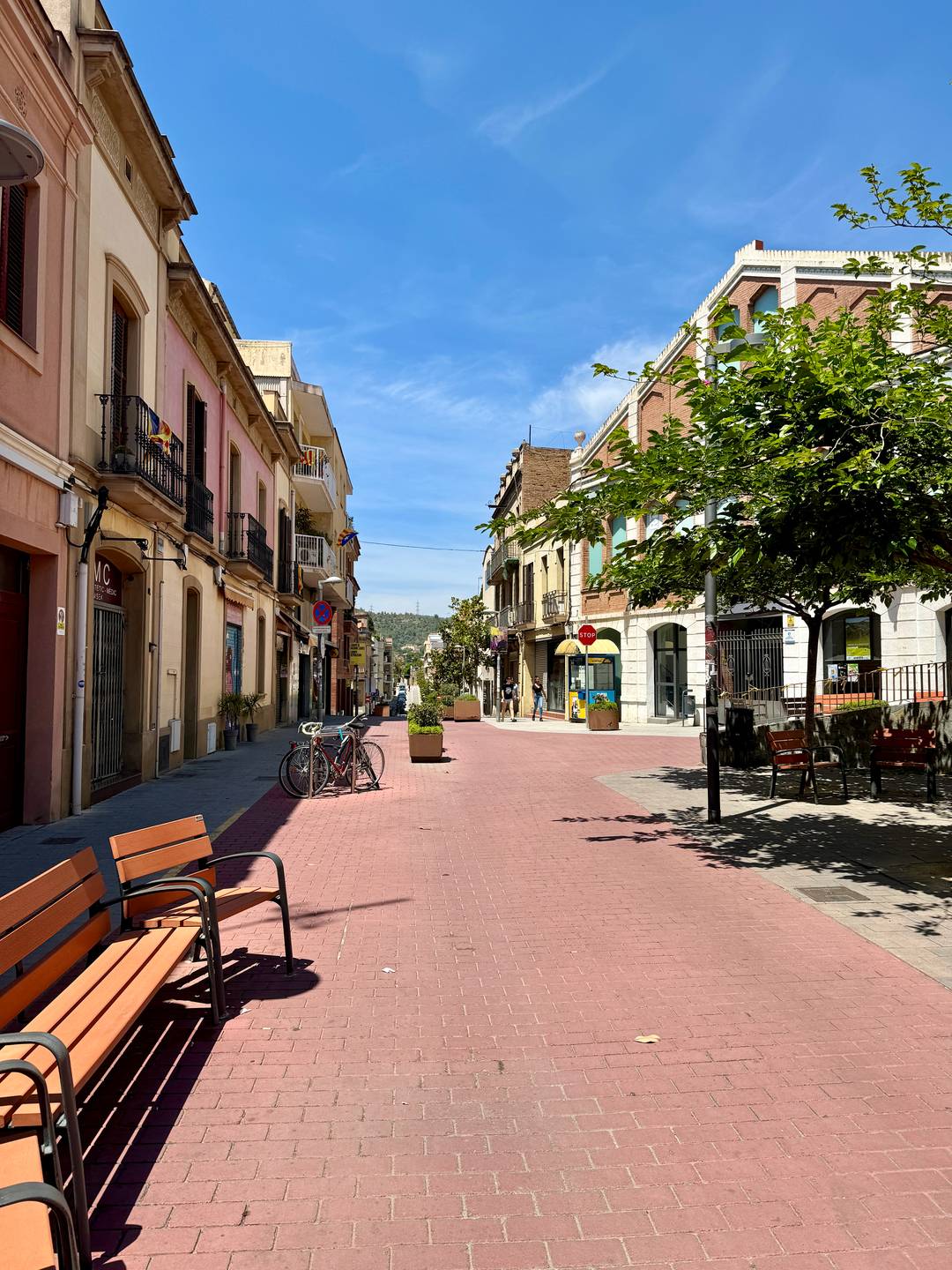 The streets of our neighborhood in Barcelona.