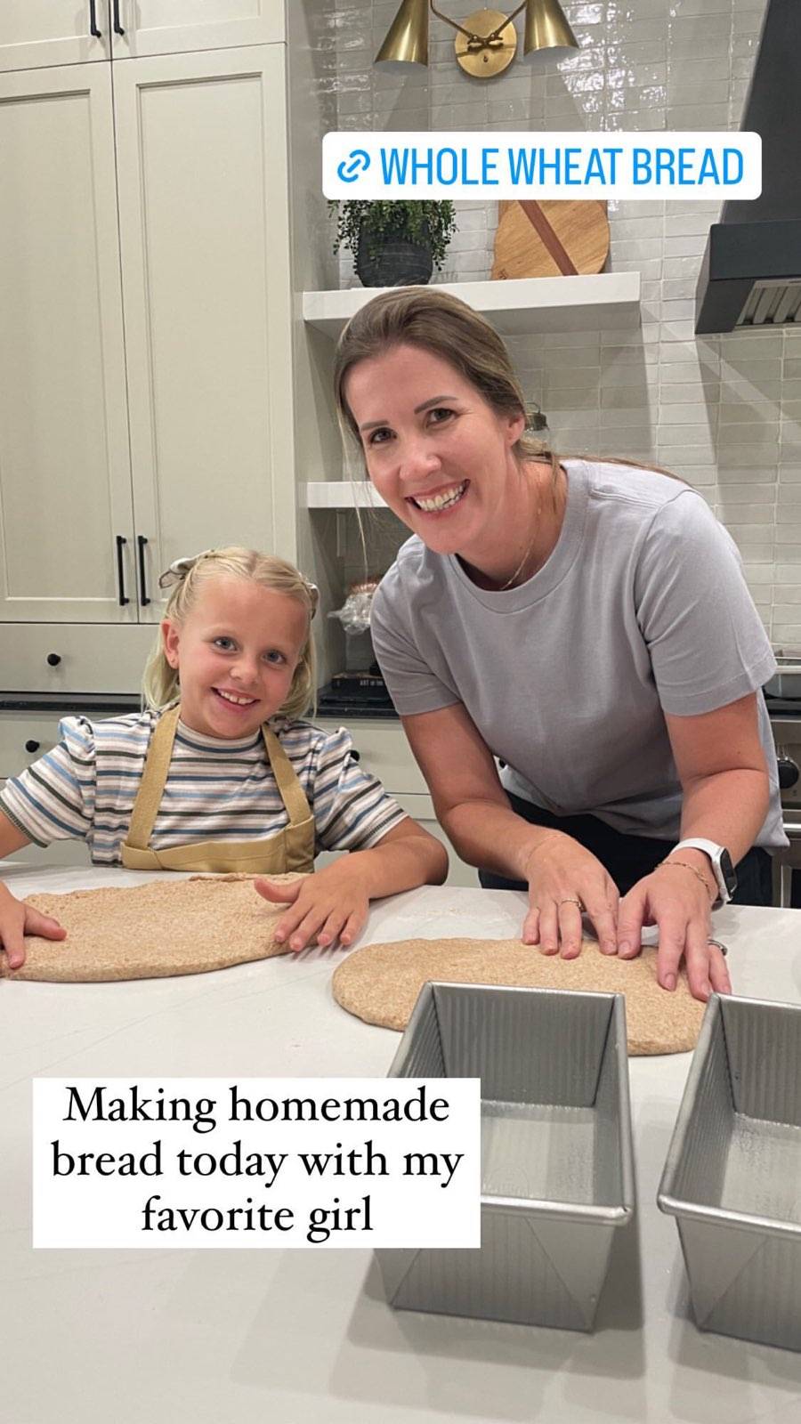 Making homemade bread today with my favorite girl 