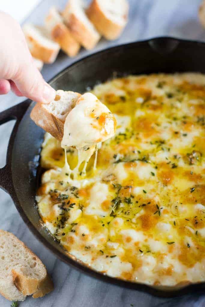 Baked Fontina Cheese.