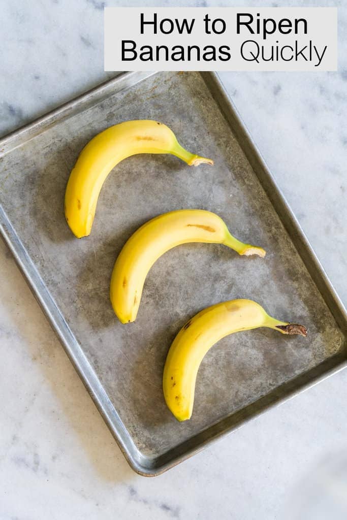 How to ripen bananas.