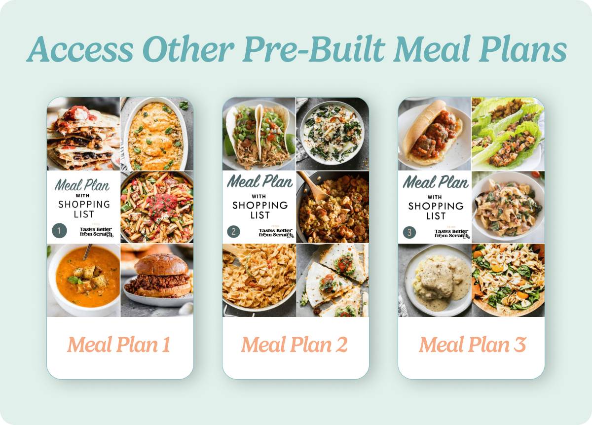 Access Other Pre-Built Meal Plans!