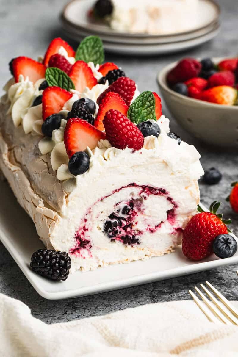 Meringue Roulade.