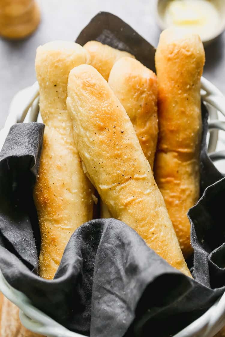 Easy Homemade Breadsticks.