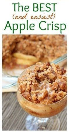 The best and easiest apple crisp.