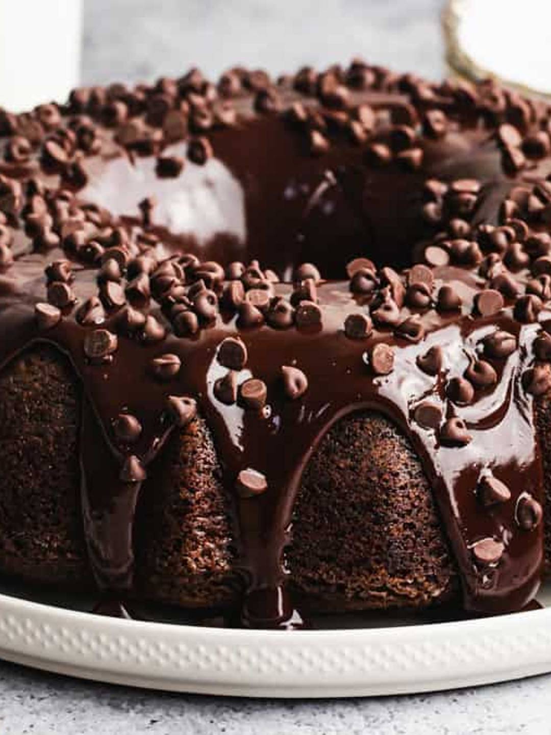 chocolate bundt cake.