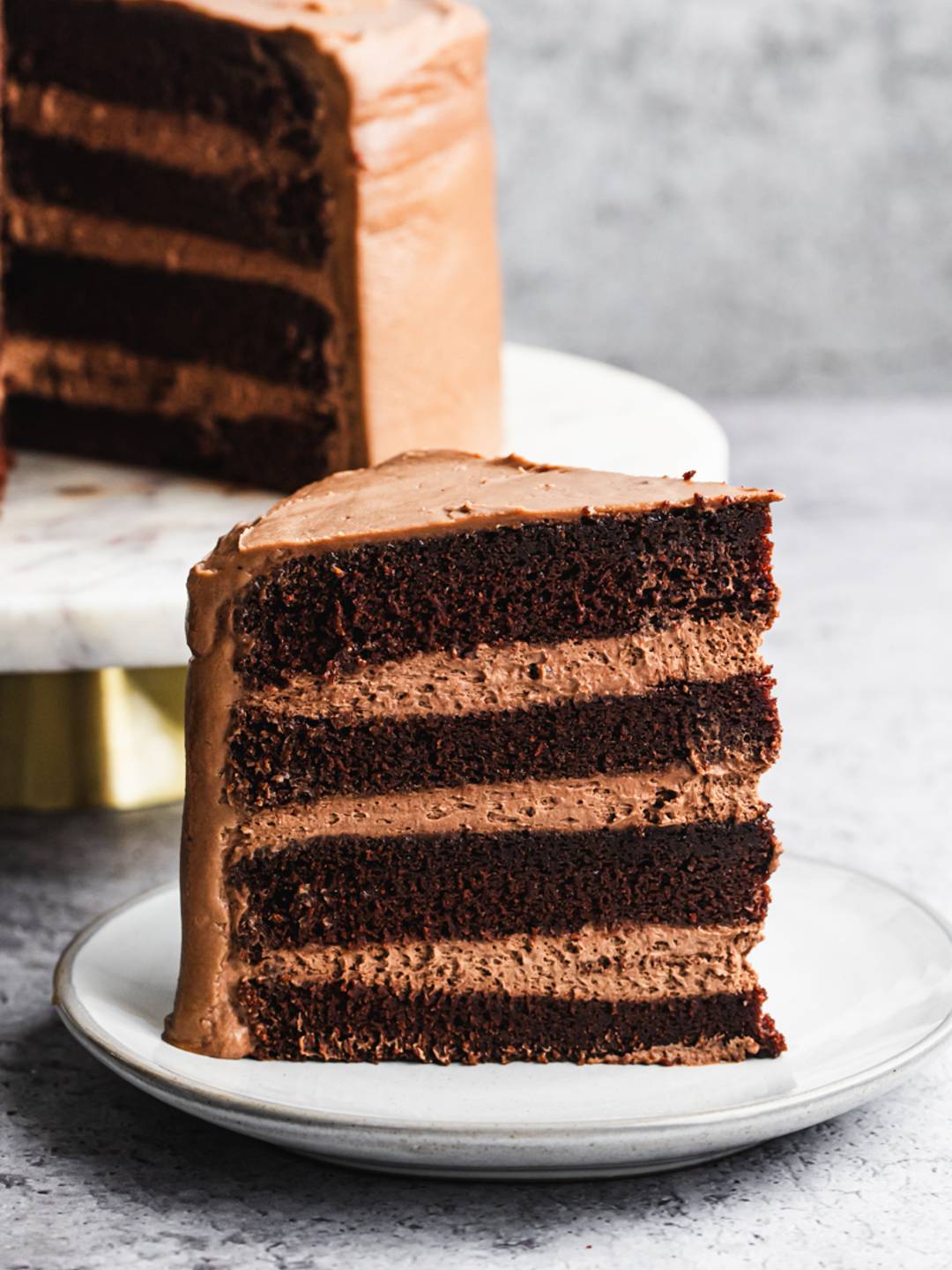 Chocolate Mousse Cake.