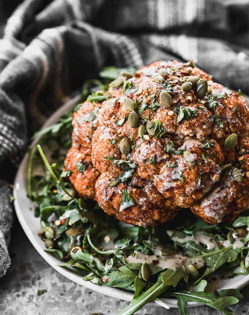 Whole Roasted Cauliflower