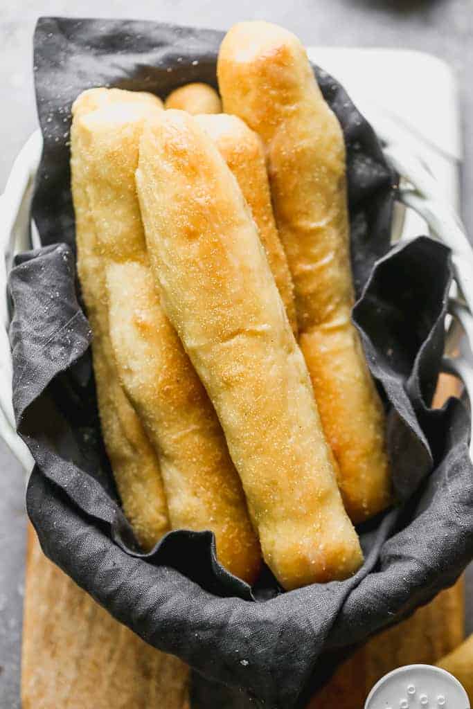 Easy Homemade Breadsticks.